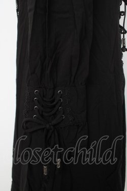 画像4: Ozz oneste / レースフリルシャツワンピース  黒 Y-26-03-06-224-OO-JA-SZ-ZY