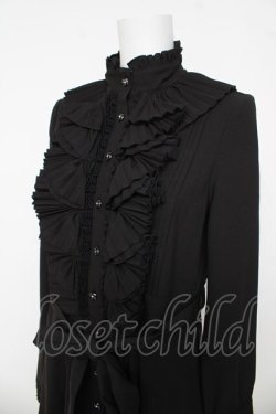 画像3: Rozen Kavalier / プリーツフリルシャツワンピース  黒 Y-26-03-06-226-OO-OP-SZ-ZY