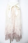 axes femme / グラデレースフリルスカート  生成り Y-26-03-06-230-AX-SK-SZ-ZY