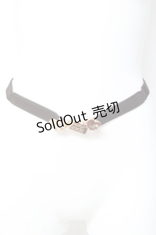 画像2: axes femme / ローズ・オ・ショコラ細ベルト  ブラウン Y-26-03-06-028-AX-ZA-SZ-ZY (2)