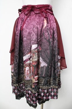 画像2: axes femme kawaii / シルクノクターンスカート M ワイン Y-26-03-06-231-AX-SK-SZ-ZY