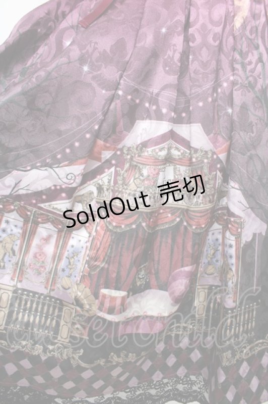 画像3: axes femme kawaii / シルクノクターンスカート M ワイン Y-26-03-06-231-AX-SK-SZ-ZI (3)