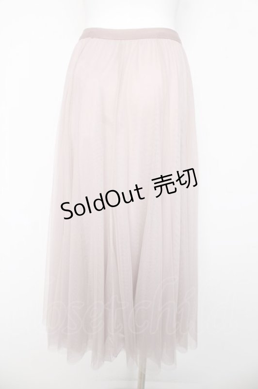 画像2: axes femme / ロングチュールスカート M ベージュ Y-26-03-06-236-AX-SK-SZ-ZY (2)