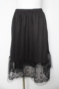 axes femme / チュールレースペチスカート S 黒 Y-26-03-06-237-AX-SK-SZ-ZY