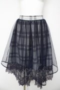axes femme / チェック柄チュールスカート M 紺 Y-26-03-06-240-AX-SK-SZ-ZY