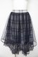 画像1: axes femme / チェック柄チュールスカート M 紺 Y-26-03-06-240-AX-SK-SZ-ZY (1)