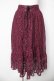 画像1: axes femme / 総レーススカート  ワイン Y-26-03-06-243-AX-SK-SZ-ZY (1)
