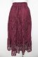 画像2: axes femme / 総レーススカート  ワイン Y-26-03-06-243-AX-SK-SZ-ZY (2)