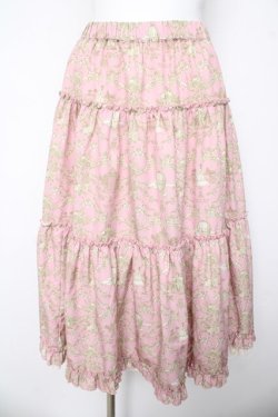 画像1: m petit by misako / NINA'S RVパニエスカート S 中桃 Y-26-03-06-246-LO-SK-SZ-ZY