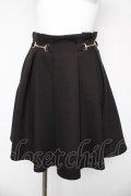evelyn / ビット付きプリーツスカート  黒 Y-26-03-06-249-LO-SK-SZ-ZY