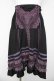 画像1: OZZ ANGELO / レースラインフィッシュテールスカート  黒/紫 Y-26-03-06-252-OO-SK-SZ-ZY (1)