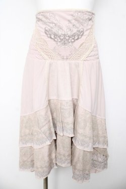 画像1: Ozz On / レースptフィッシュテールスカート  ピンク Y-26-03-06-255-OO-SK-SZ-ZY