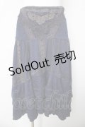 Ozz oneste / ウエストモチーフ刺繍レースフィッシュテールスカート  紺 Y-26-03-06-257-OO-SK-SZ-ZY
