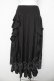 画像2: OZZ ANGELO / 楔ptラッフルフリルロングスカート  黒 Y-26-03-06-259-OO-SK-SZ-ZY (2)