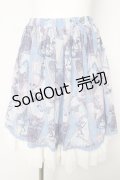 PUTUMAYO / Lost in the gardenスカート  ブルー Y-26-03-06-264-PT-SK-SZ-ZY