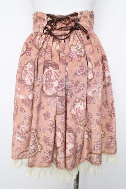 画像2: BABY, THE STARS SHINE BRIGHT / Esprit de la Belle Epoque a Paris 柄 スカート  ブラウン Y-26-03-06-265-BA-SK-SZ-ZY