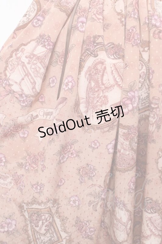 画像3: BABY, THE STARS SHINE BRIGHT / Esprit de la Belle Epoque a Paris 柄 スカート  ブラウン Y-26-03-06-265-BA-SK-SZ-ZY (3)