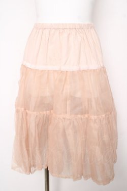 画像1: Innocent World / オーガンジーパニエ ロング ピンク Y-26-03-06-266-IW-SK-SZ-ZY