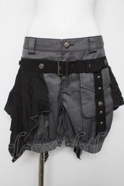 画像1: ALGONQUINS / フラップ付きショートパンツ F グレー/ブラック Y-26-03-06-270-AL-PA-SZ-ZY