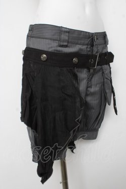 画像3: ALGONQUINS / フラップ付きショートパンツ F グレー/ブラック Y-26-03-06-270-AL-PA-SZ-ZY