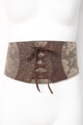 axes femme / レースコルセットベルト  ブラウン Y-26-03-06-033-AX-ZA-SZ-ZY