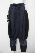 ALGONQUINS / バイカラーサルエルパンツ F ネイビー/ブラック Y-26-03-06-272-AL-PA-SZ-ZY