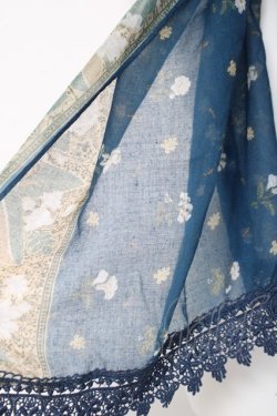 画像2: axes femme / ストール  紺 Y-26-03-06-034-AX-ZA-SZ-ZY