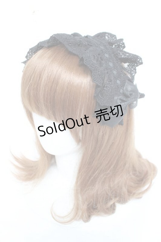 画像1: ATELIER PIERROT / Gothic LatticeS HeadDress(Clip Version)  ブラック Y-26-03-06-039-EL-AC-SZ-ZY (1)