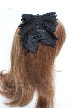 画像3: ATELIER PIERROT / Gothic LatticeS HeadDress(Clip Version)  ブラック Y-26-03-06-039-EL-AC-SZ-ZY