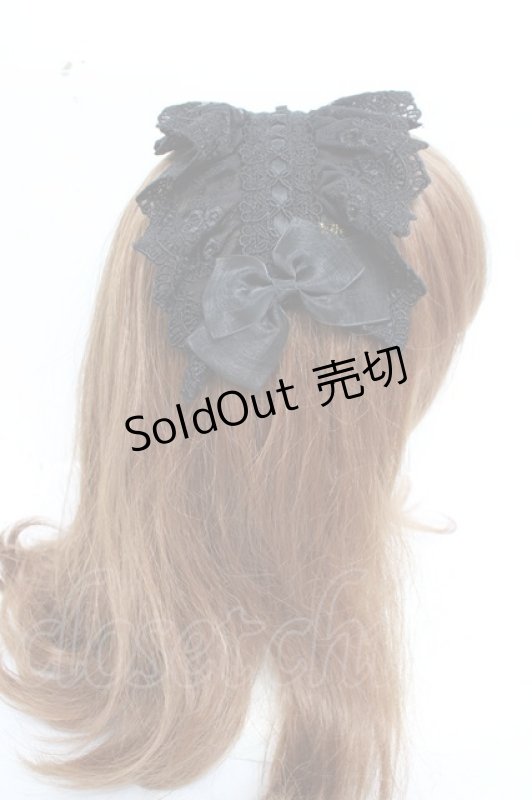 画像3: ATELIER PIERROT / Gothic LatticeS HeadDress(Clip Version)  ブラック Y-26-03-06-039-EL-AC-SZ-ZY (3)