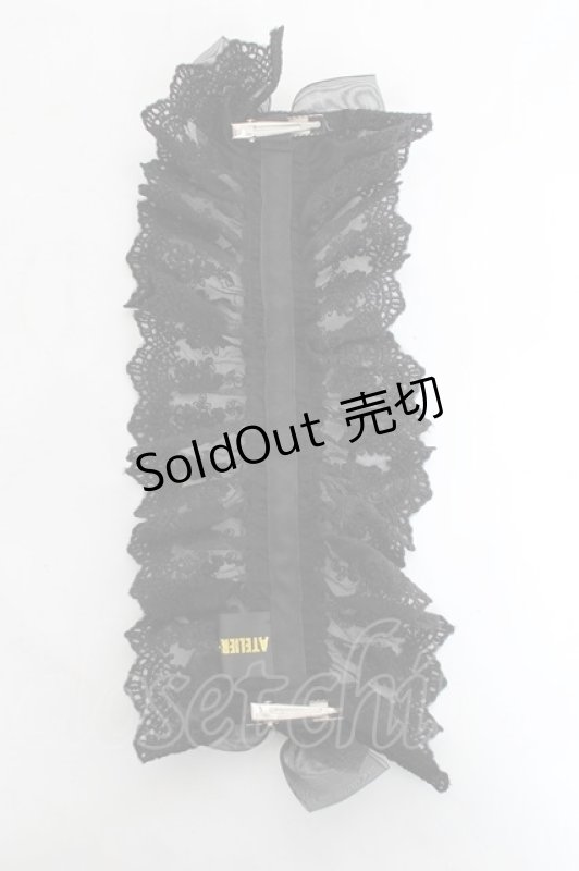 画像4: ATELIER PIERROT / Gothic LatticeS HeadDress(Clip Version)  ブラック Y-26-03-06-039-EL-AC-SZ-ZY (4)