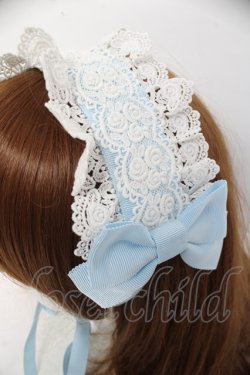 画像4: BABY, THE STARS SHINE BRIGHT / ロザリィ・ローズヘッドドレス  サックス/ホワイト Y-26-03-06-040-BA-AC-SZ-ZY