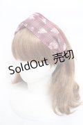 axes femme / ローズチェックヘアバンド  ワイン Y-26-03-06-041-AX-AC-SZ-ZY