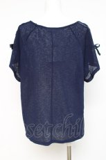 画像3: axes femme / 肩レースUPトップス  紺 Y-26-03-09-045-AX-TO-SZ-ZS (3)