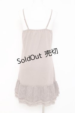 画像2: axes femme / 【タグ付き】ビーズ使いインナーワンピース M 茶 Y-26-03-09-005-AX-OP-SZ-ZY