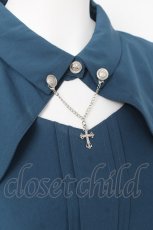 画像3: axes femme POETIQUE / クロスチャーム付フレア袖ブラウス M グリーン Y-26-03-09-047-AX-BL-SZ-ZY (3)