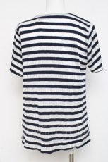 画像2: axes femme / ボーダーレース風トップス M 紺 Y-26-03-09-048-AX-TO-SZ-ZI (2)