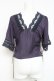 画像3: axes femme / ヴィンテージ風サテンブラウス M パープル Y-26-03-09-049-AX-BL-SZ-ZY (3)
