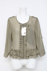 画像1: axes femme / 裾フリルブルゾン M カーキ Y-26-03-09-050-AX-TO-SZ-ZS (1)
