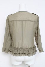 画像2: axes femme / 裾フリルブルゾン M カーキ Y-26-03-09-050-AX-TO-SZ-ZS (2)