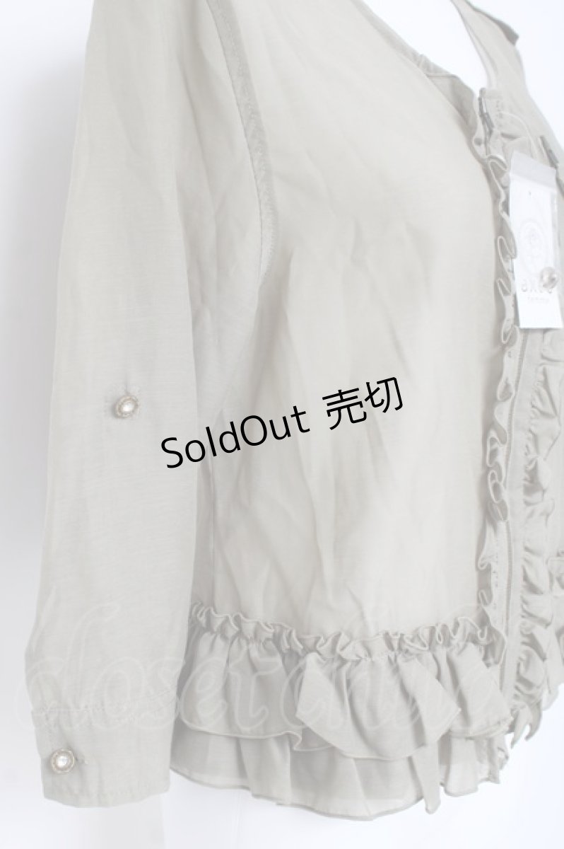 画像3: axes femme / 裾フリルブルゾン M カーキ Y-26-03-09-050-AX-TO-SZ-ZS (3)