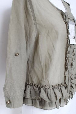 画像3: axes femme / 裾フリルブルゾン M カーキ Y-26-03-09-050-AX-TO-SZ-ZY