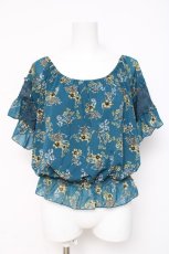 画像1: axes femme / エスパンディフレア袖プルオーバー M グリーン Y-26-03-09-051-AX-TO-SZ-ZS (1)