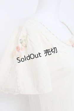 画像3: axes femme / フラワーモチーフインナー M 生成り Y-26-03-09-054-AX-TO-SZ-ZY