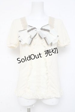 画像1: axes femme / ラメ入りBIGリボンプルオーバー M 生成り Y-26-03-09-057-AX-TO-SZ-ZY