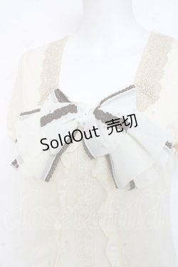 画像3: axes femme / ラメ入りBIGリボンプルオーバー M 生成り Y-26-03-09-057-AX-TO-SZ-ZY