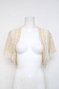 axes femme / ブローチ付きレースボレロ M 生成り Y-26-03-09-060-AX-TO-SZ-ZY