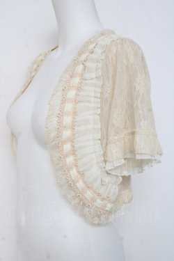 画像3: axes femme / ブローチ付きレースボレロ M 生成り Y-26-03-09-060-AX-TO-SZ-ZY