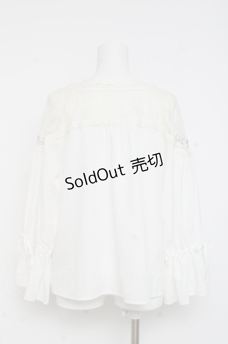 画像2: axes femme POETIQUE / ファンタジータイムブラウス M 白 Y-26-03-09-061-AX-BL-SZ-ZS (2)