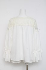 画像2: axes femme POETIQUE / ファンタジータイムブラウス M 白 Y-26-03-09-061-AX-BL-SZ-ZS (2)